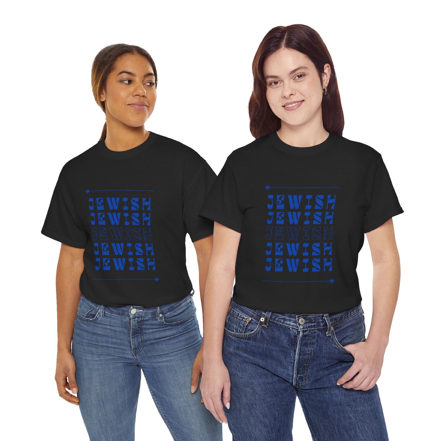 Jewish Jewish Jewish Unisex Heavy Cotton Tee