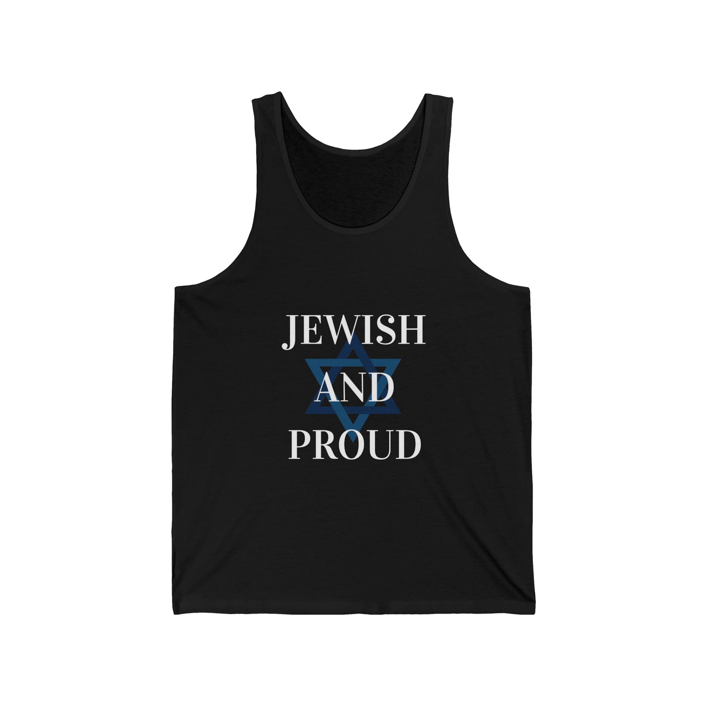 Jewish & Proud Unisex Jersey Tank