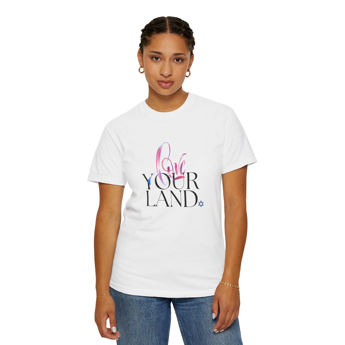 Love Your Land Cotton Unisex Garment-Dyed T-shirt