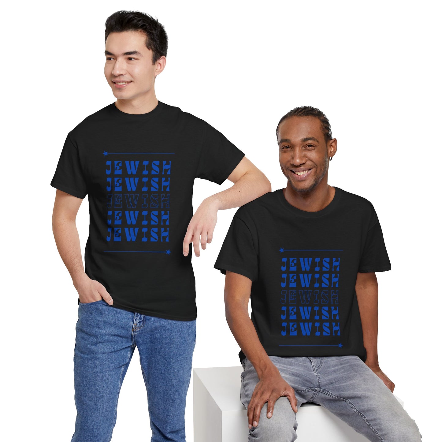 Jewish Jewish Jewish Unisex Heavy Cotton Tee