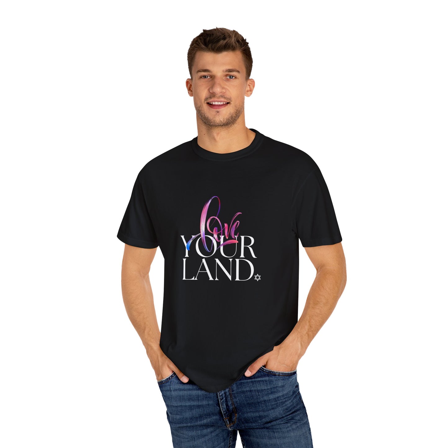 Love Your Land Cotton Unisex Garment-Dyed T-shirt