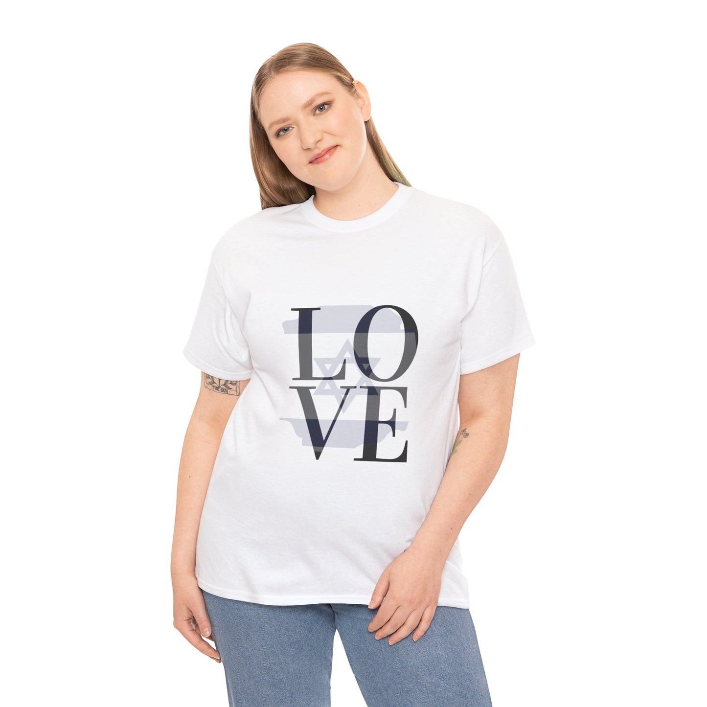 Love Faded Flag Unisex Heavy Cotton Tee