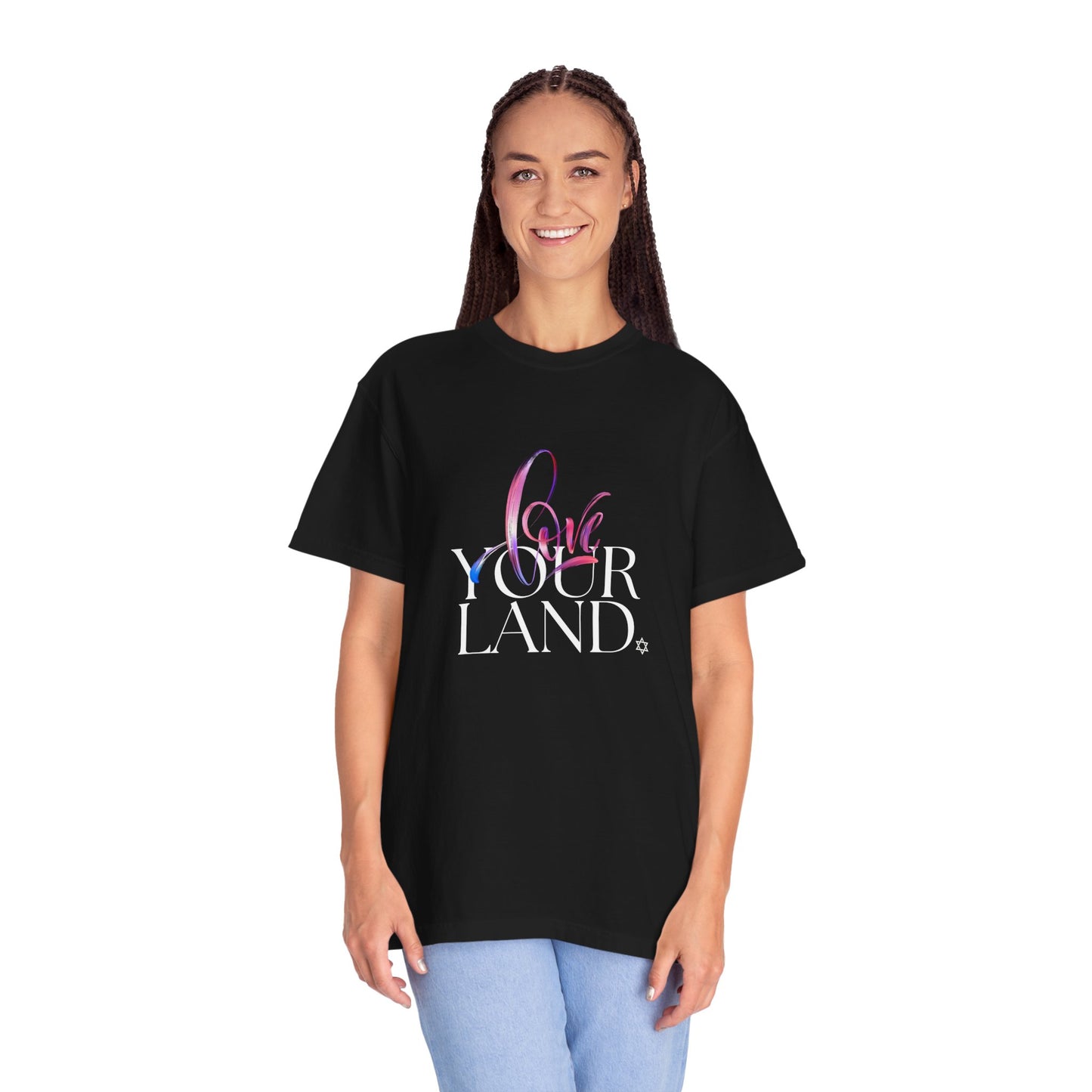 Love Your Land Cotton Unisex Garment-Dyed T-shirt