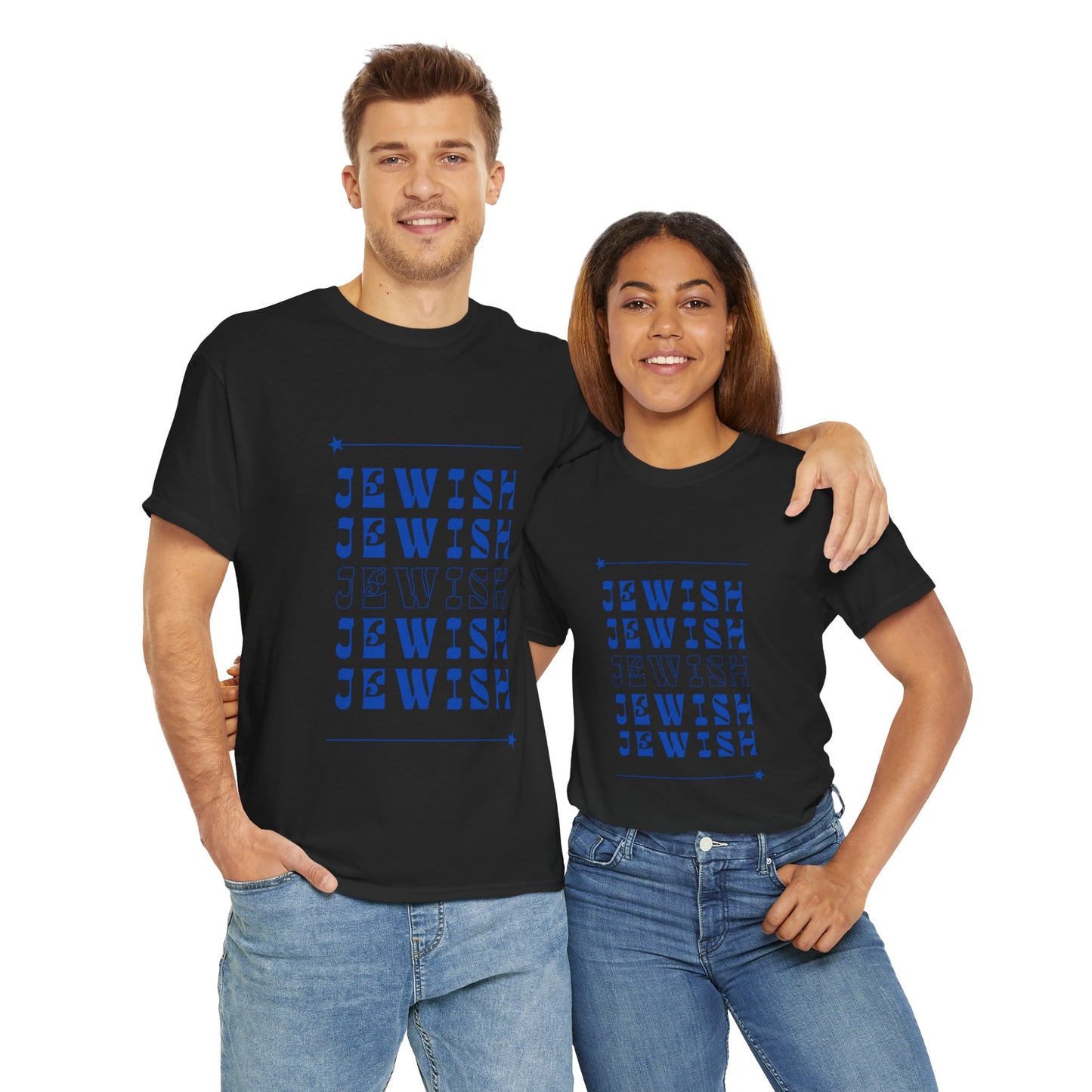 Jewish Jewish Jewish Unisex Heavy Cotton Tee