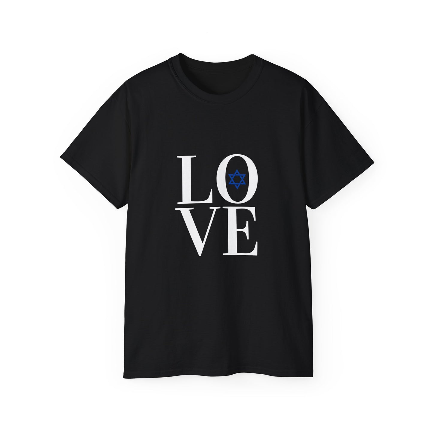 Love w/Jewish Star Unisex Ultra Cotton Tee