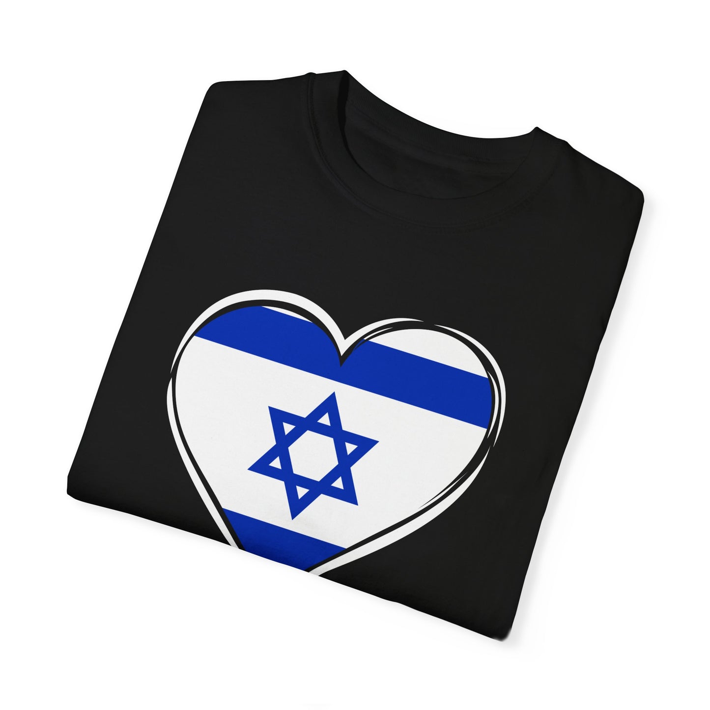 Rak Yachad Hebrew Heart Unisex Garment-Dyed T-shirt