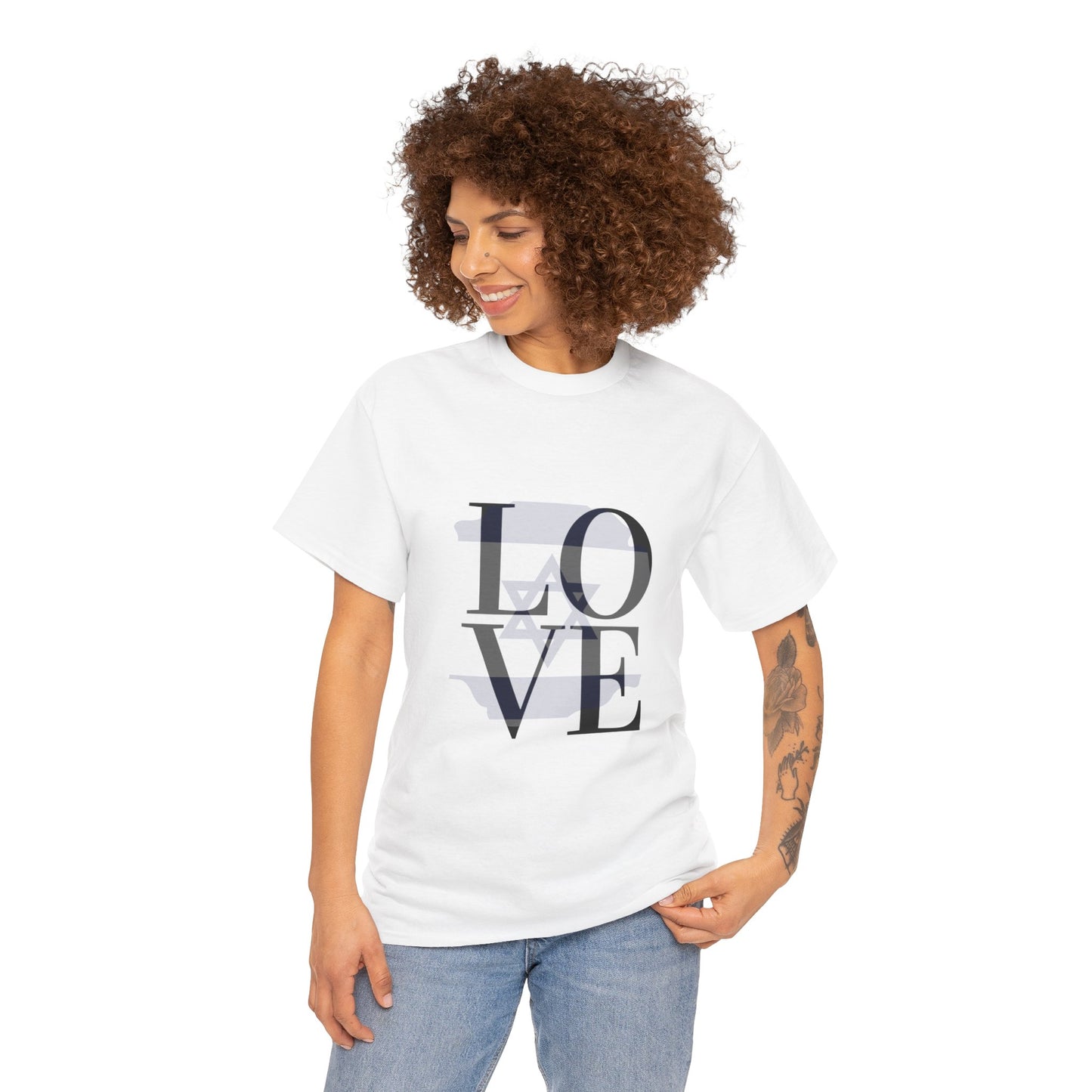 Love Faded Flag Unisex Heavy Cotton Tee