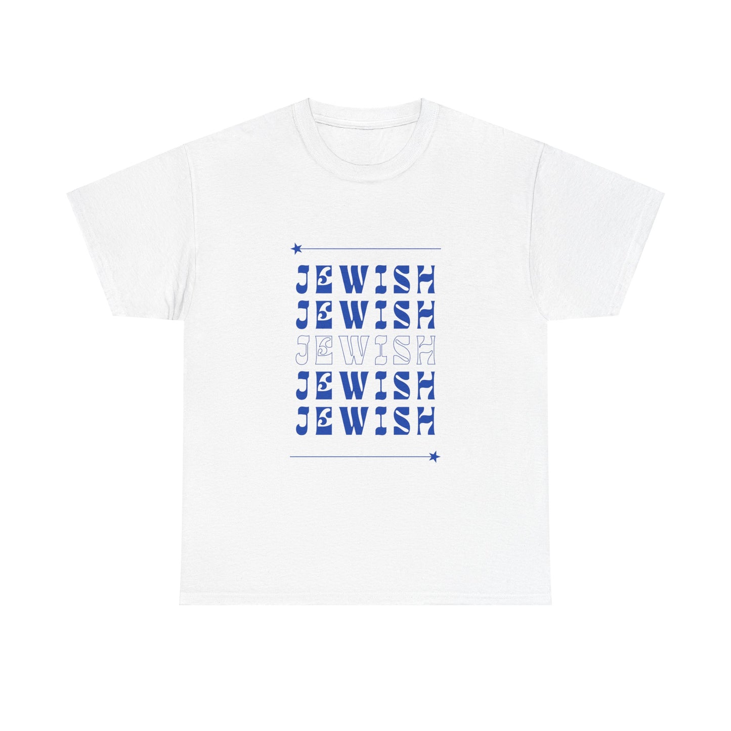 Jewish Jewish Jewish Unisex Heavy Cotton Tee