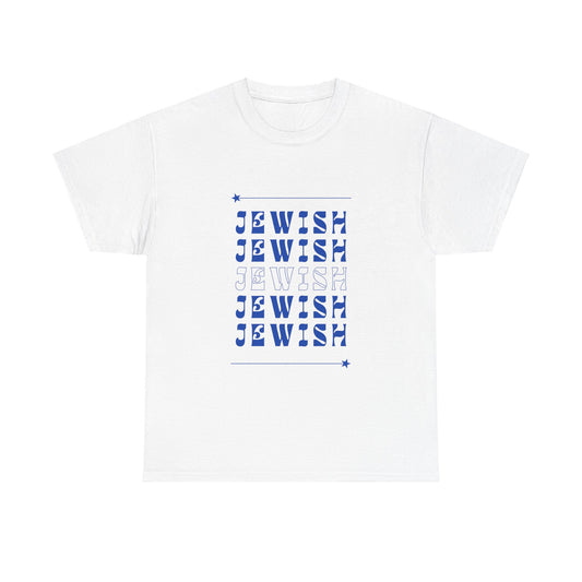 Jewish Jewish Jewish Unisex Heavy Cotton Tee