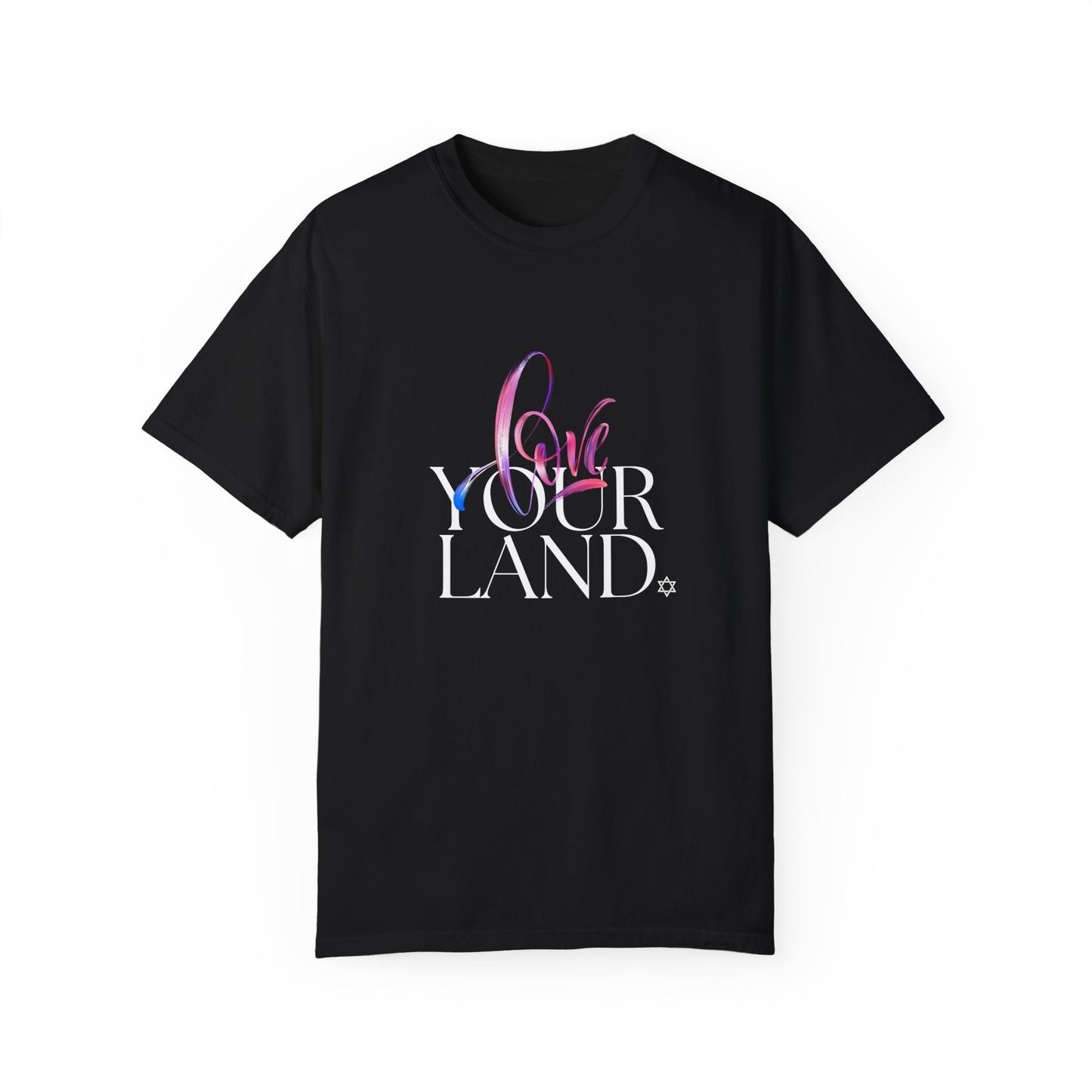 Love Your Land Cotton Unisex Garment-Dyed T-shirt