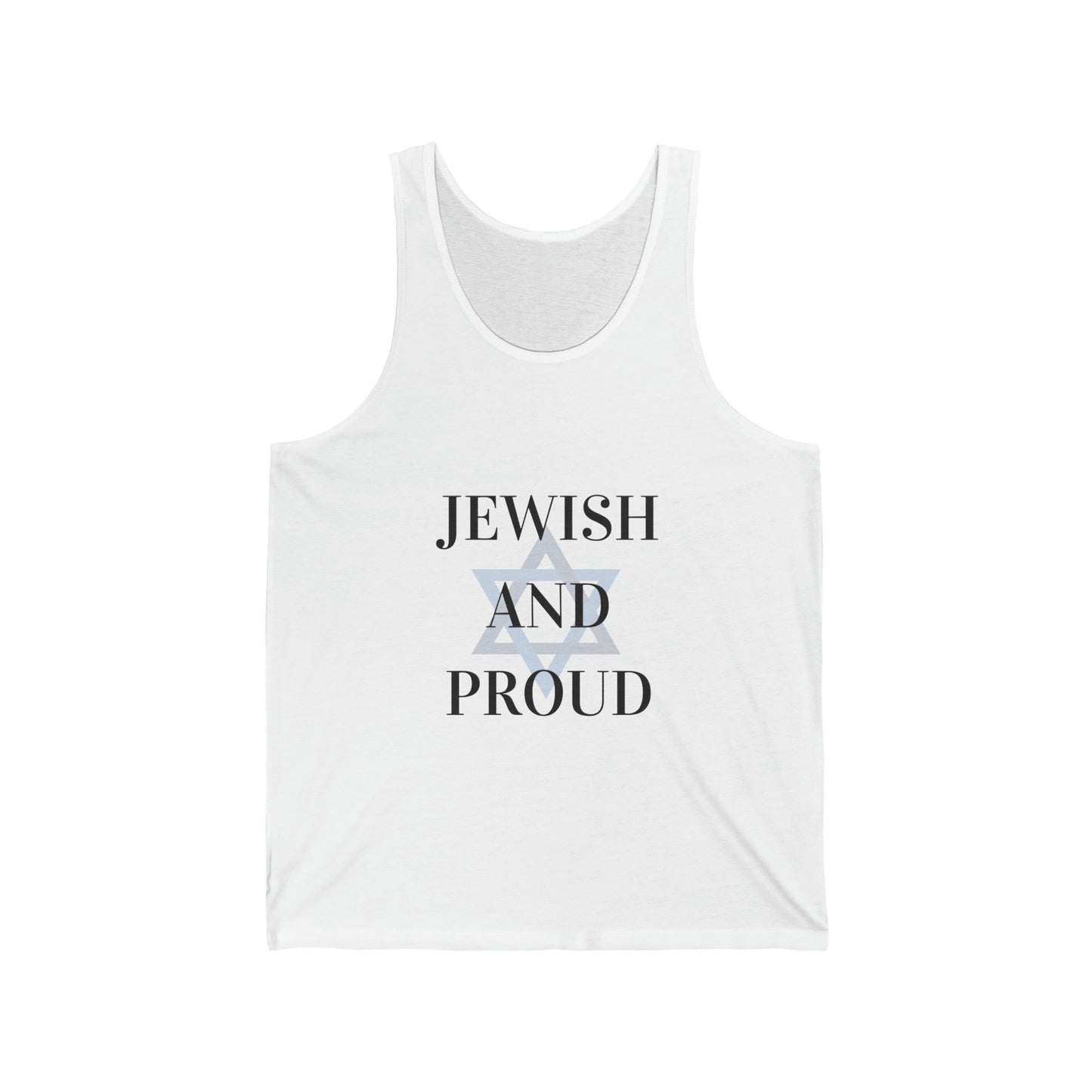 Jewish & Proud Unisex Jersey Tank