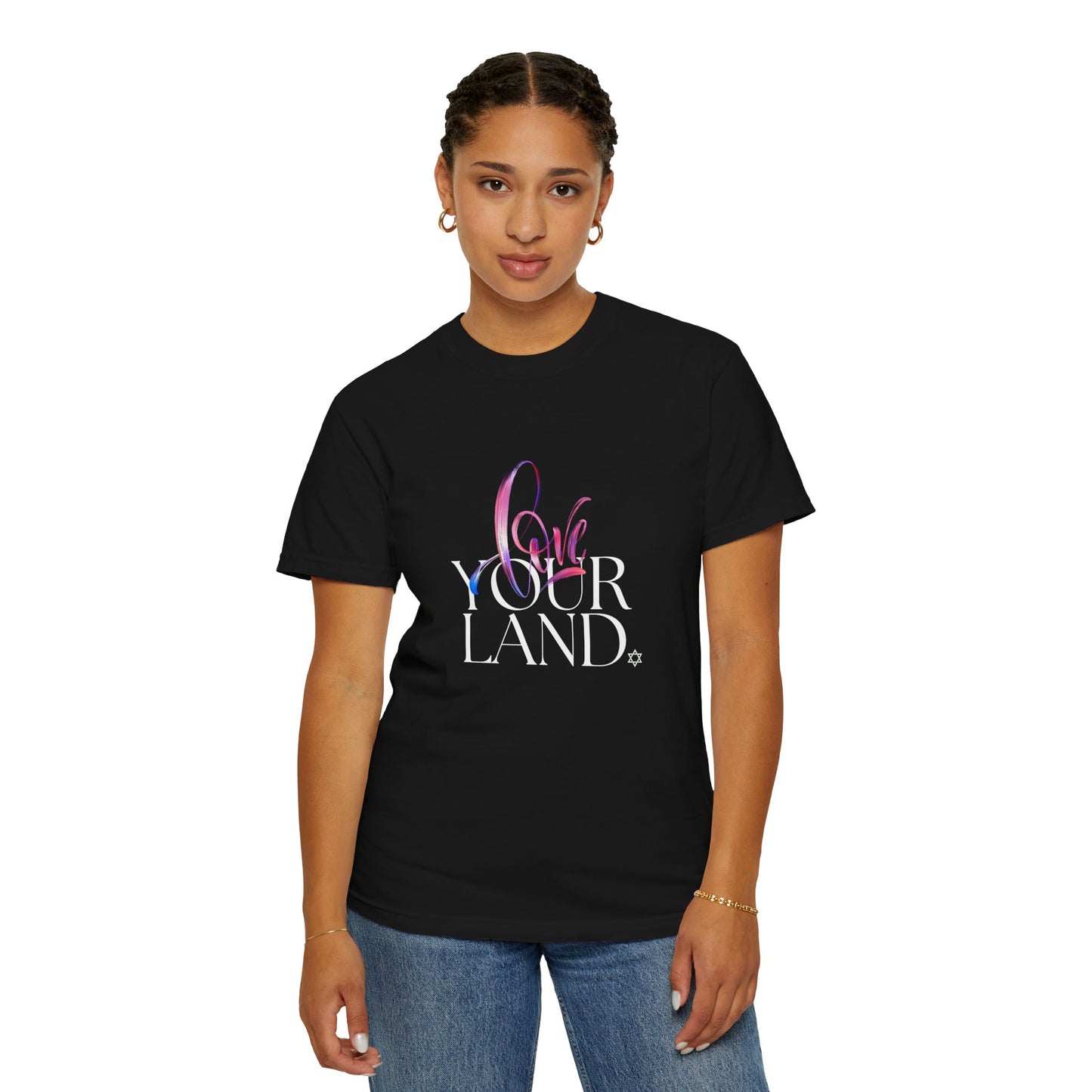 Love Your Land Cotton Unisex Garment-Dyed T-shirt