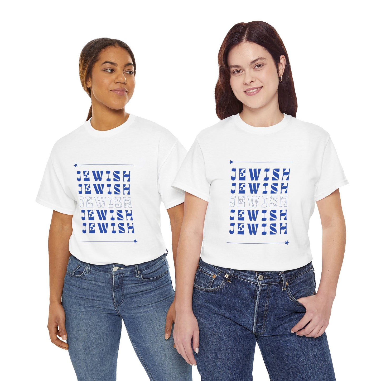 Jewish Jewish Jewish Unisex Heavy Cotton Tee