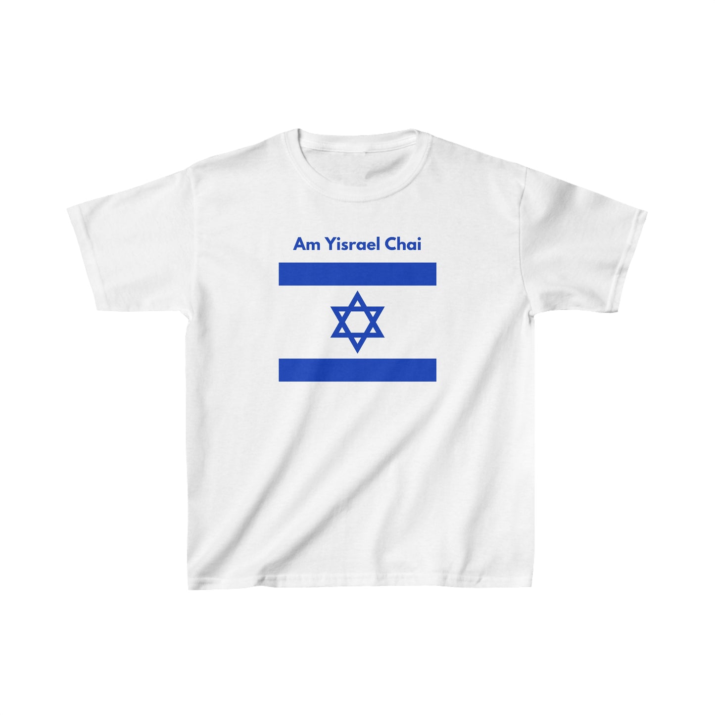 Am Yisrael Chai English Flag Kids Heavy Cotton™ Tee