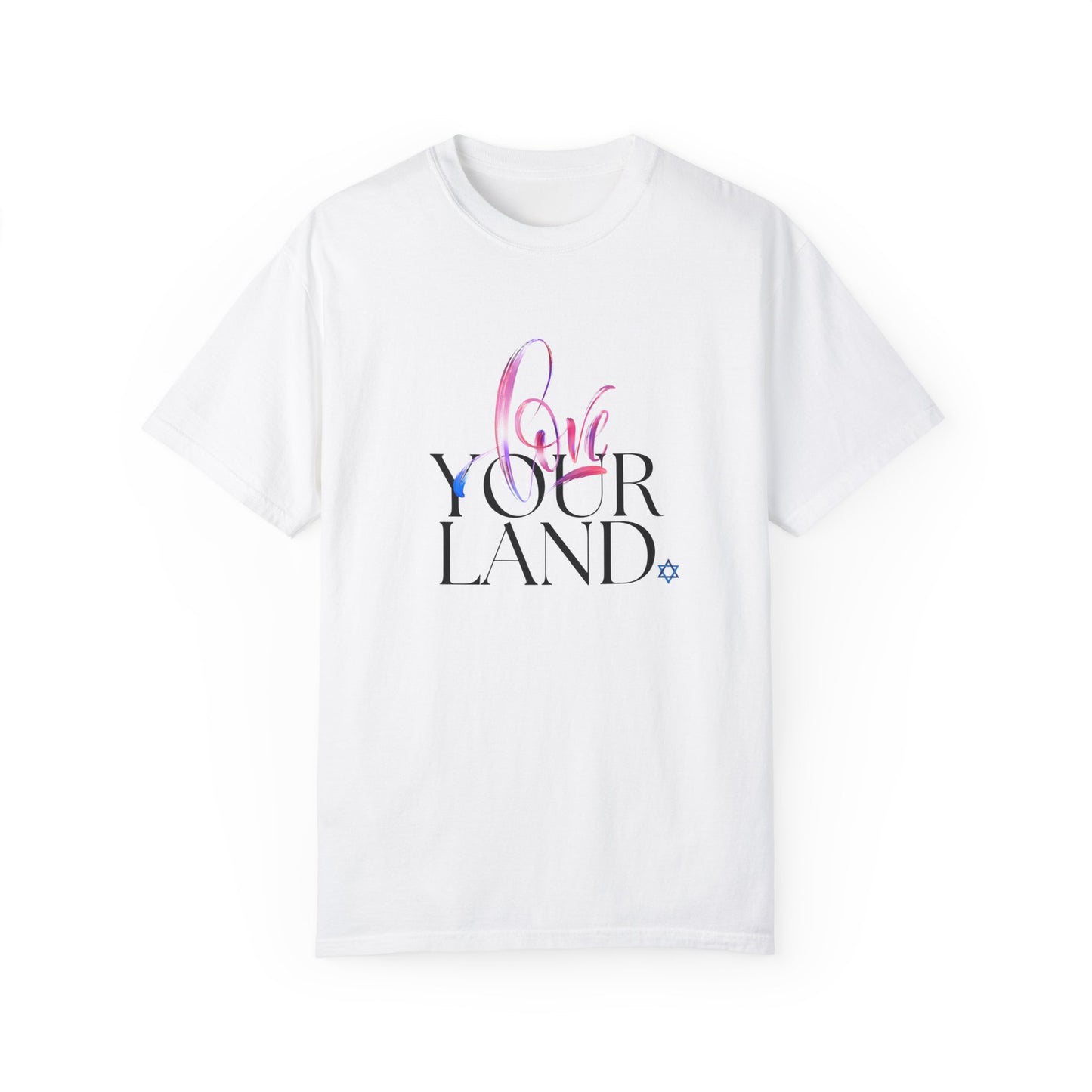 Love Your Land Cotton Unisex Garment-Dyed T-shirt