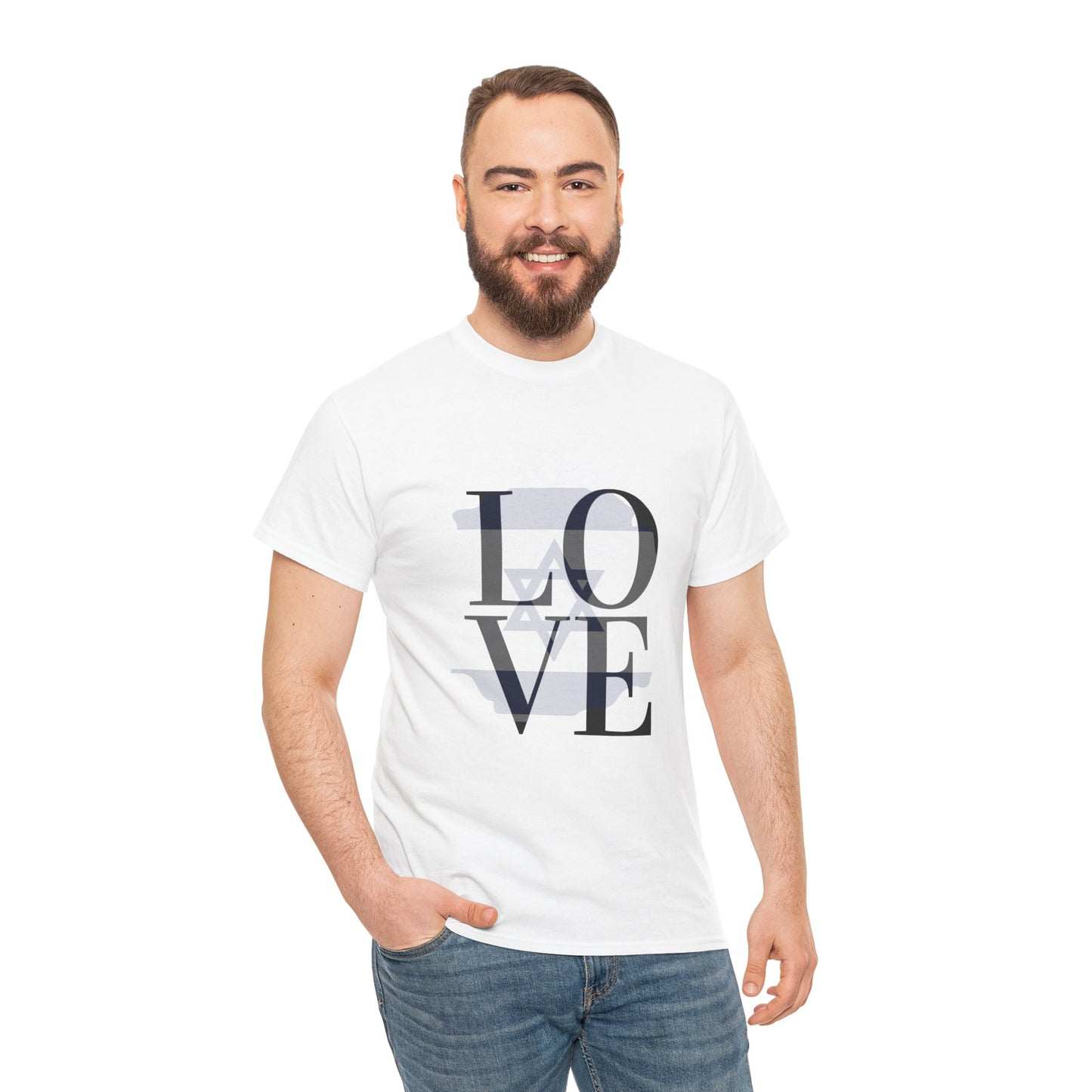 Love Faded Flag Unisex Heavy Cotton Tee